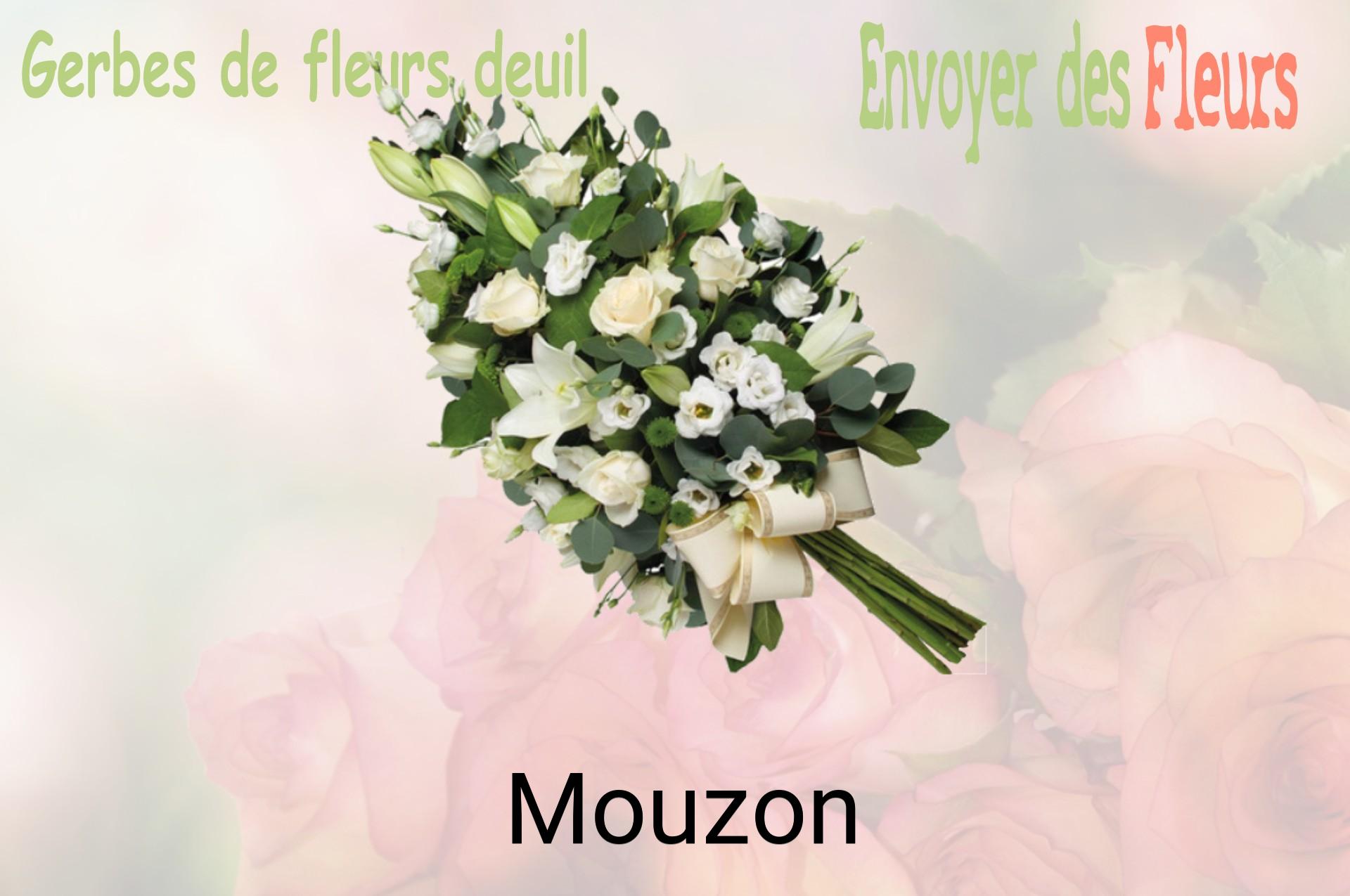 Gerbe de fleurs de deuil livrée à Mouzon